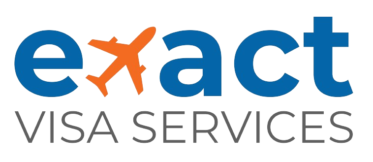 Exact Visa Services logo - Global visa and business setup experts with offices in New York, Dubai, and Lahore.